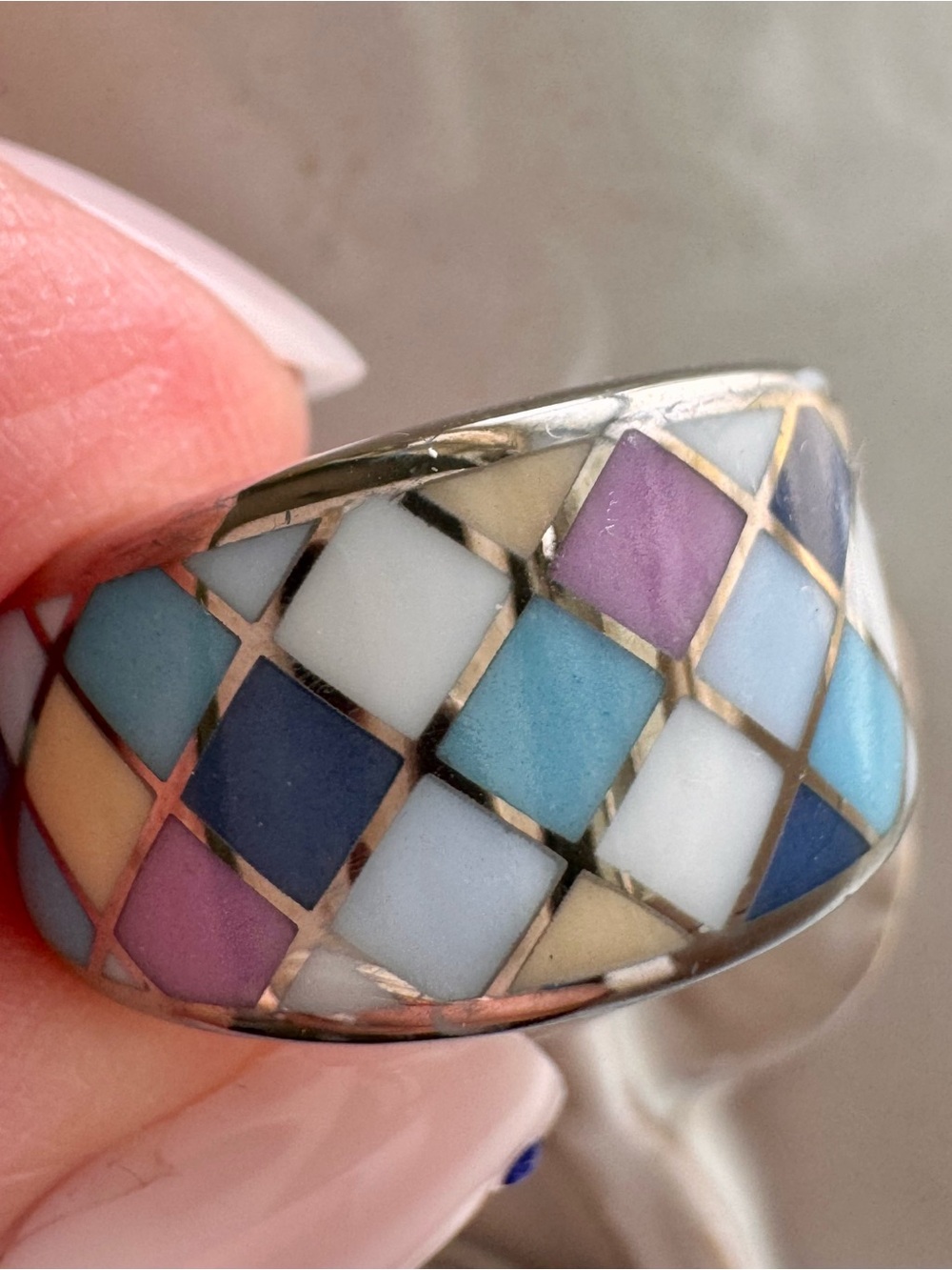 Bernardaud Limoges Porcelain Ring, size 6 - Picture 8 of 15